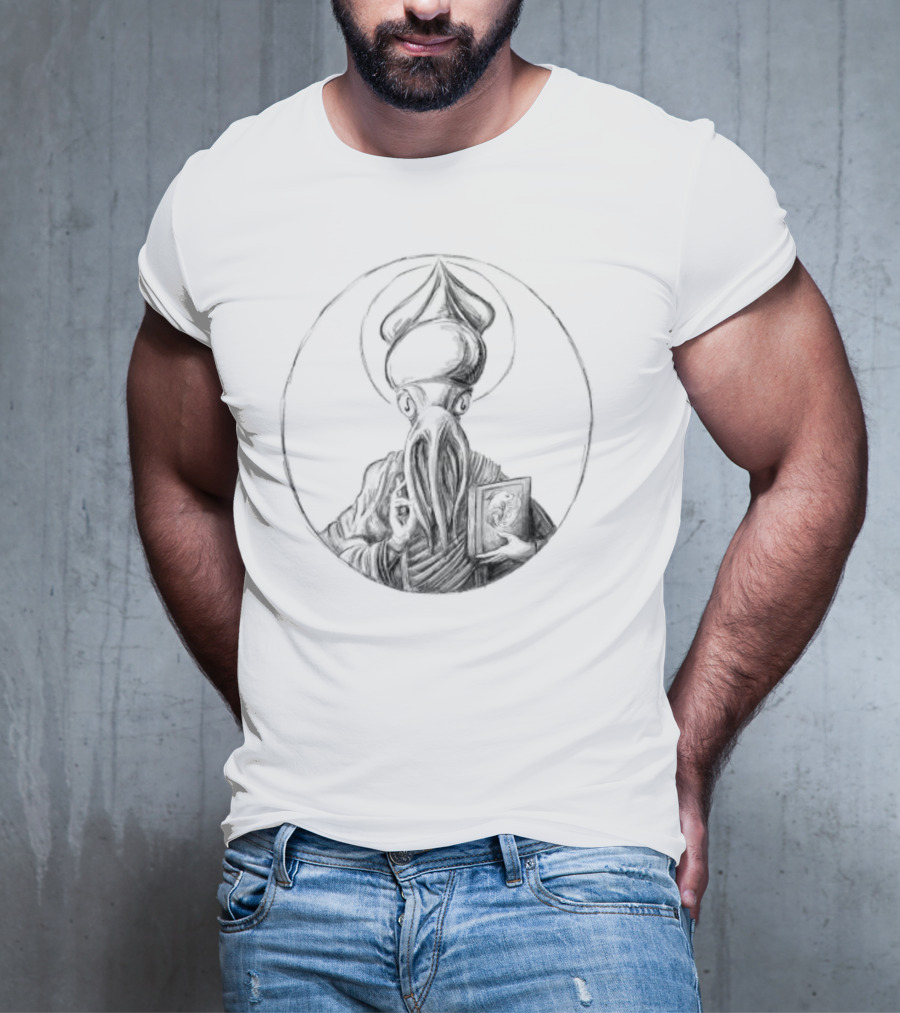 Squid Jesus Holy Icon Tentacle T-Shirt