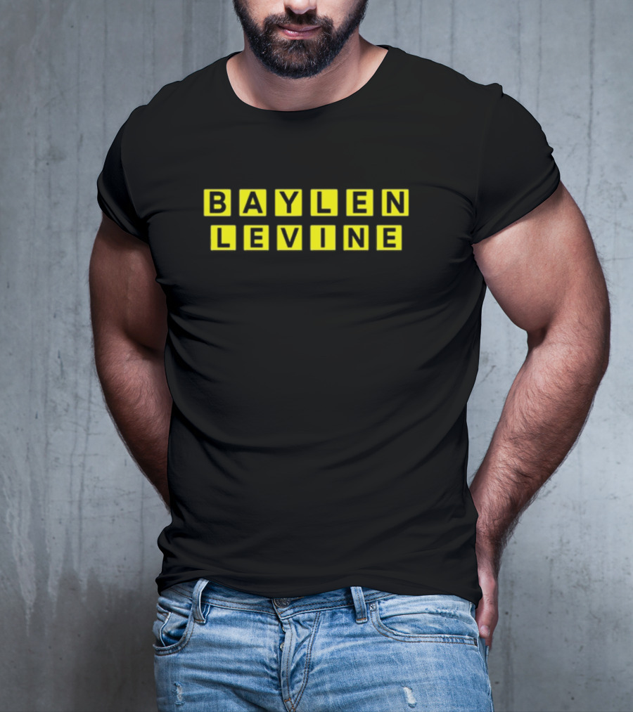 Baylen Levine Yellow Block Letters T-Shirt