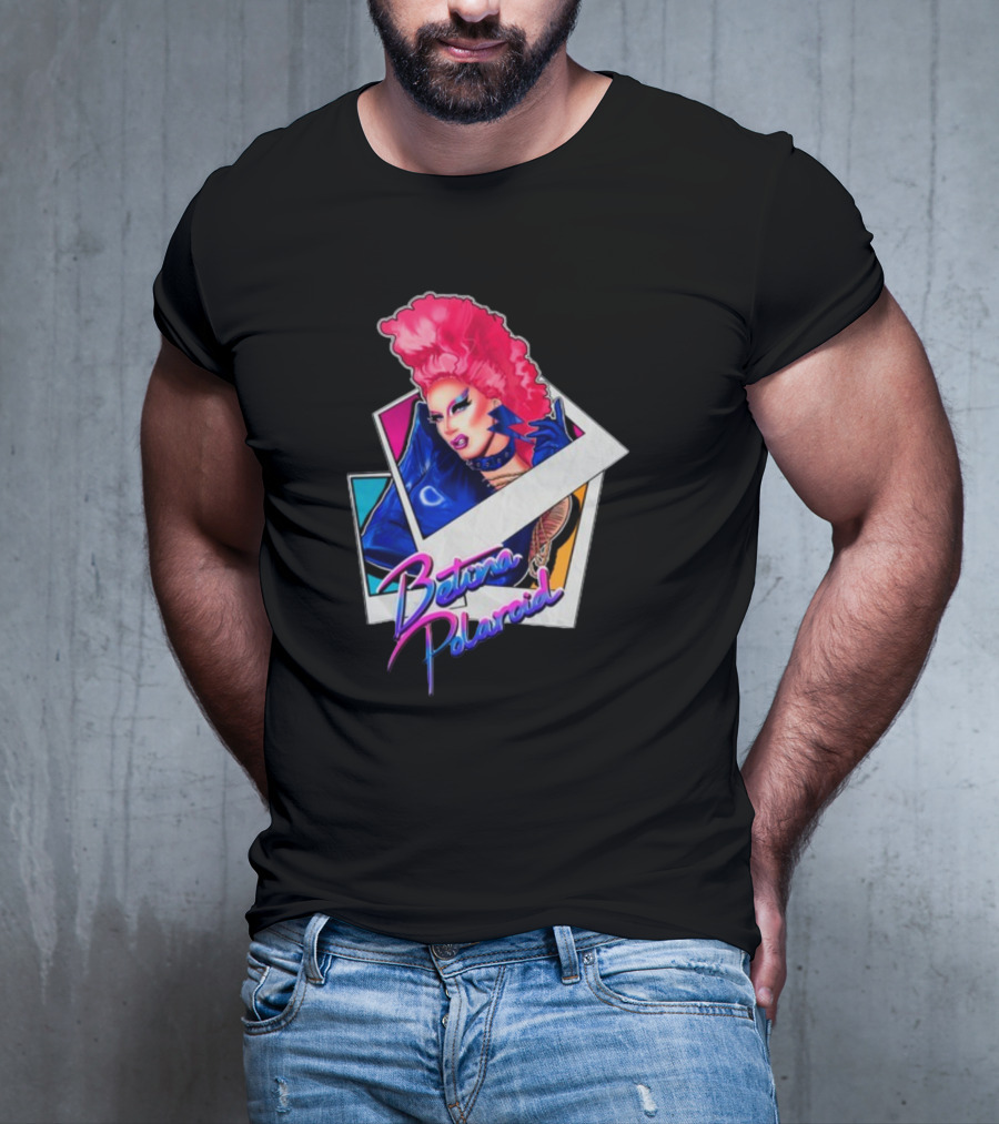 Betina Polaroid Vibrant Drag Persona In T-Shirt