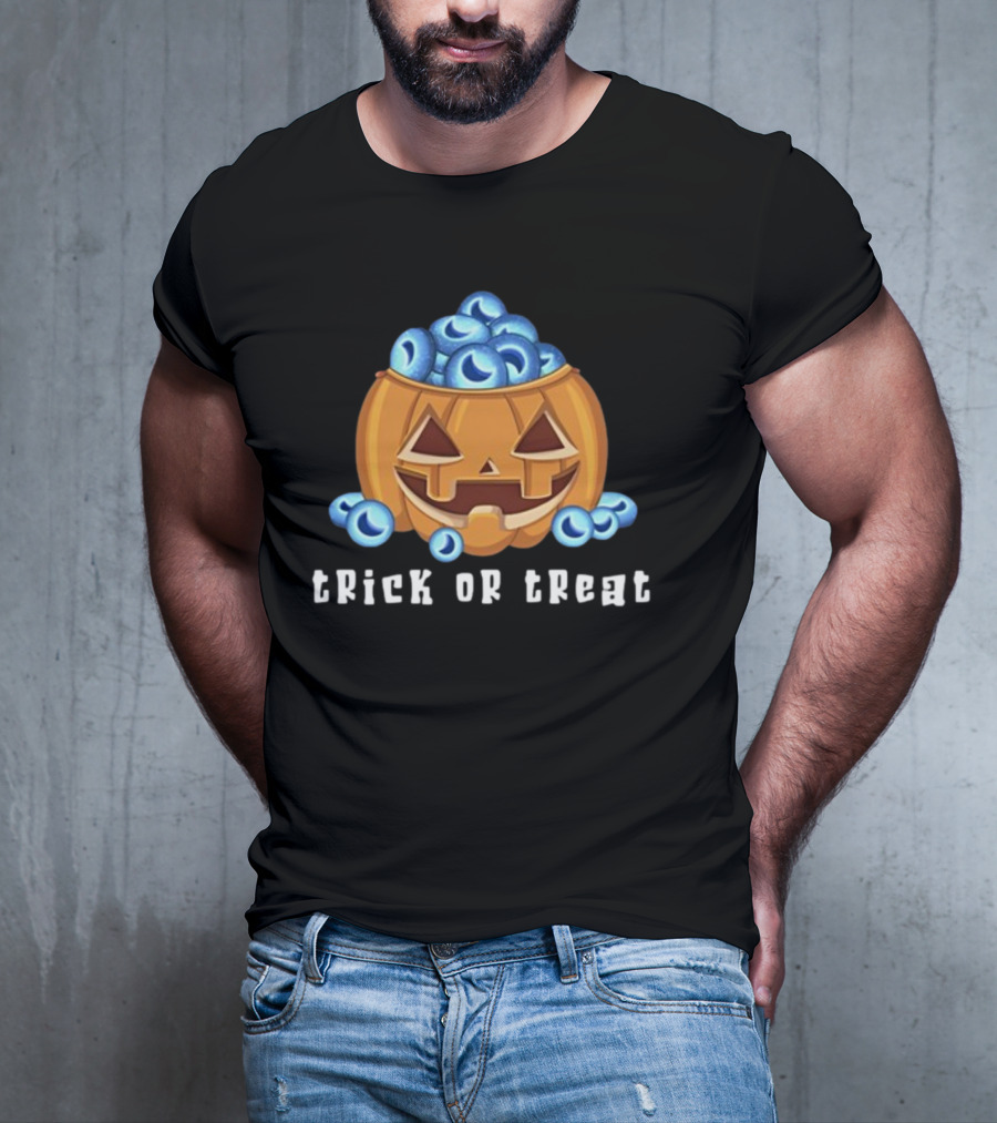 Trick Or Treat Pumpkin Candy Eyes Halloween T-Shirt