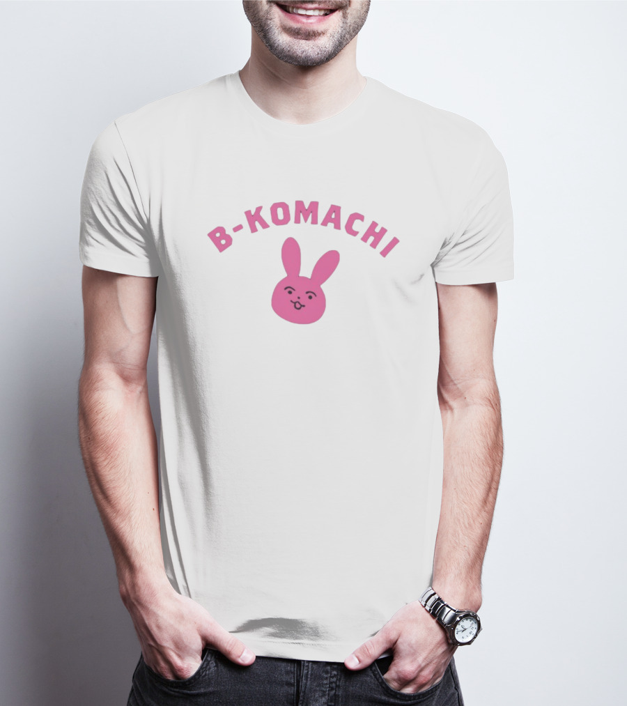 B-Komachi Pink Bunny Face T-Shirt