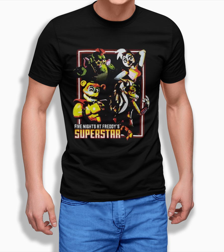 Five Nights At Freddy's Superstar Characters T-Shirt