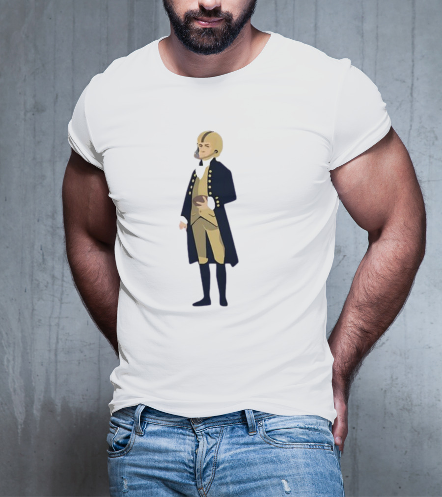 Father Of The Constitution Meets College Gameday In Historical Football Fusion T-Shirt