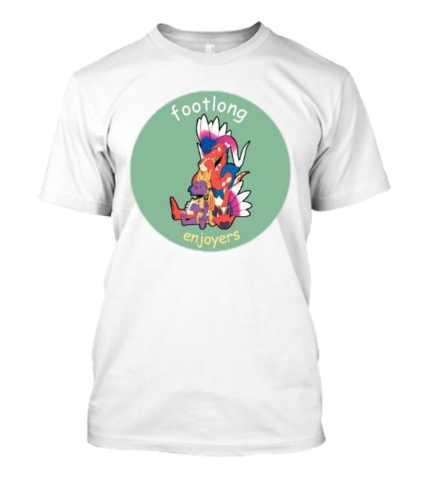 Footlong Enjoyers Fantasy Creatures With Colorful Wings T-Shirt