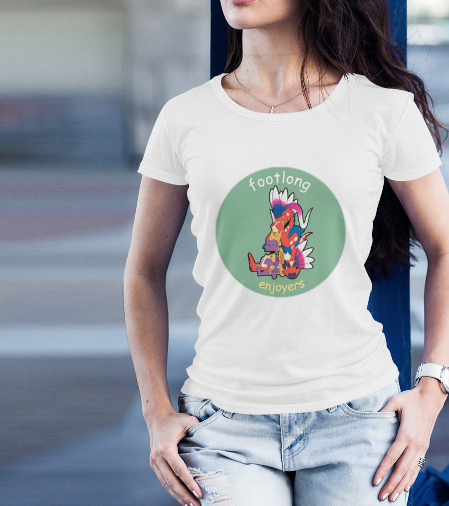 Footlong Enjoyers Fantasy Creatures With Colorful Wings T-Shirt