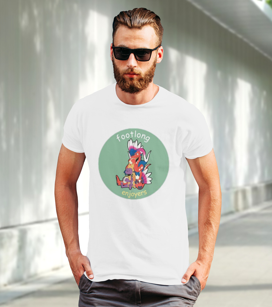 Footlong Enjoyers Fantasy Creatures With Colorful Wings T-Shirt