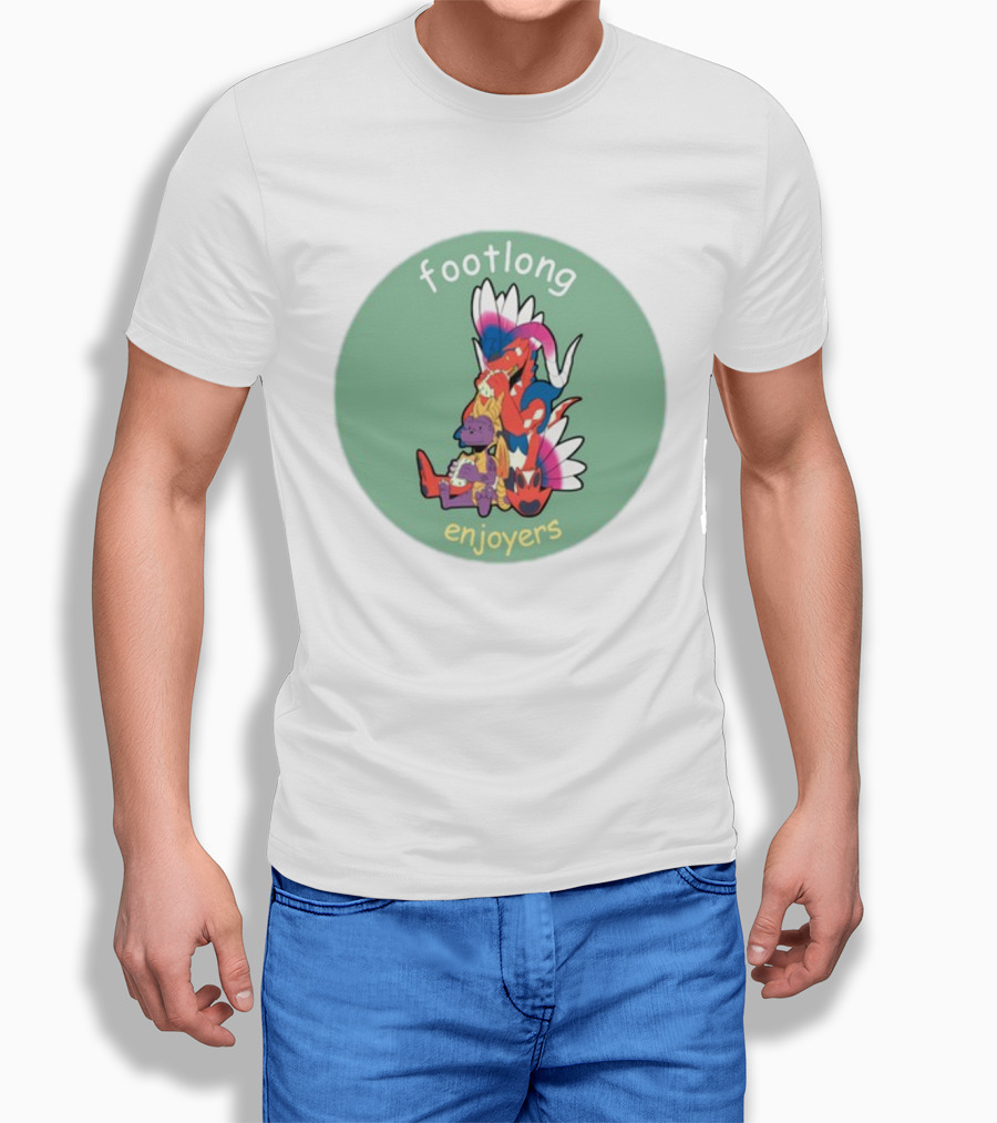 Footlong Enjoyers Fantasy Creatures With Colorful Wings T-Shirt
