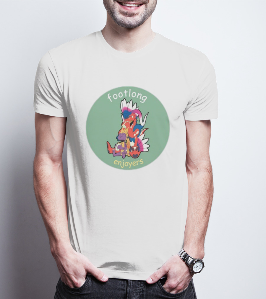 Footlong Enjoyers Fantasy Creatures With Colorful Wings T-Shirt
