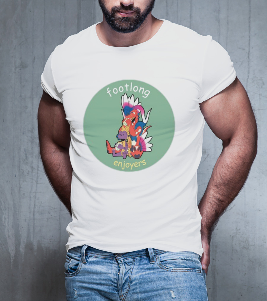 Footlong Enjoyers Fantasy Creatures With Colorful Wings T-Shirt