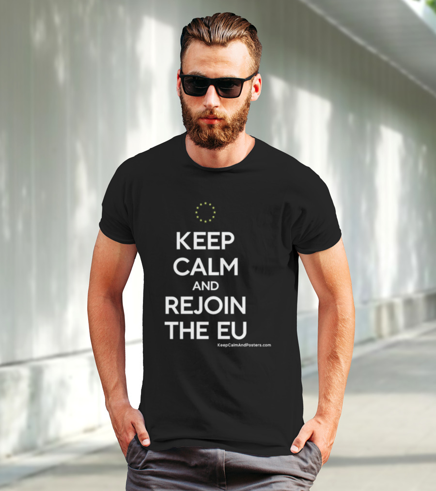 Martin Davies Keep Calm And Rejoin The EU T-Shirt