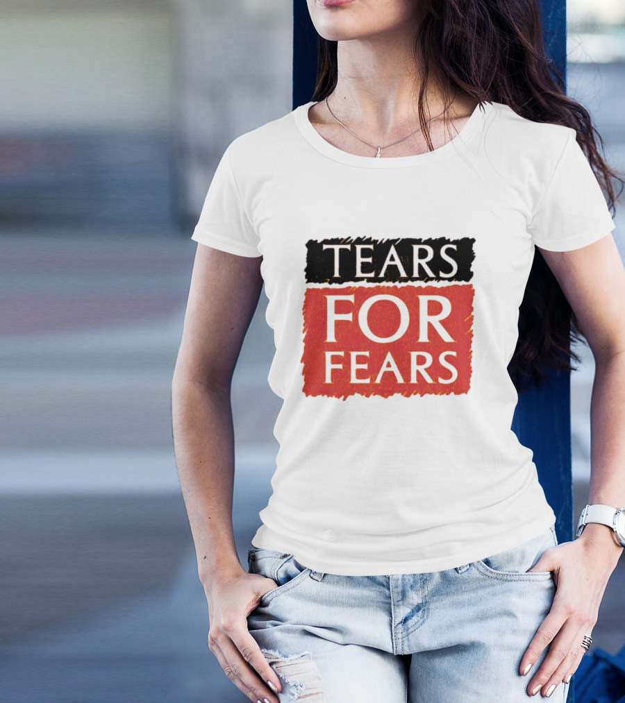 TEARS FOR FEARS Iconic Logo On Black T-Shirt