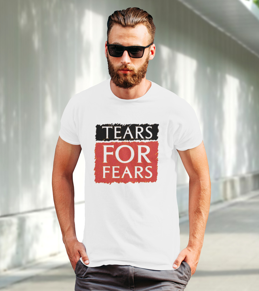 TEARS FOR FEARS Iconic Logo On Black T-Shirt