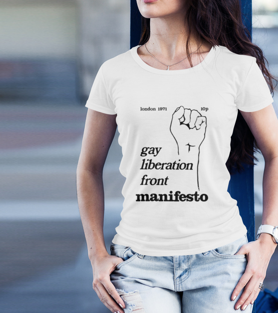London 1971 10p Gay Liberation Front Manifesto T-Shirt