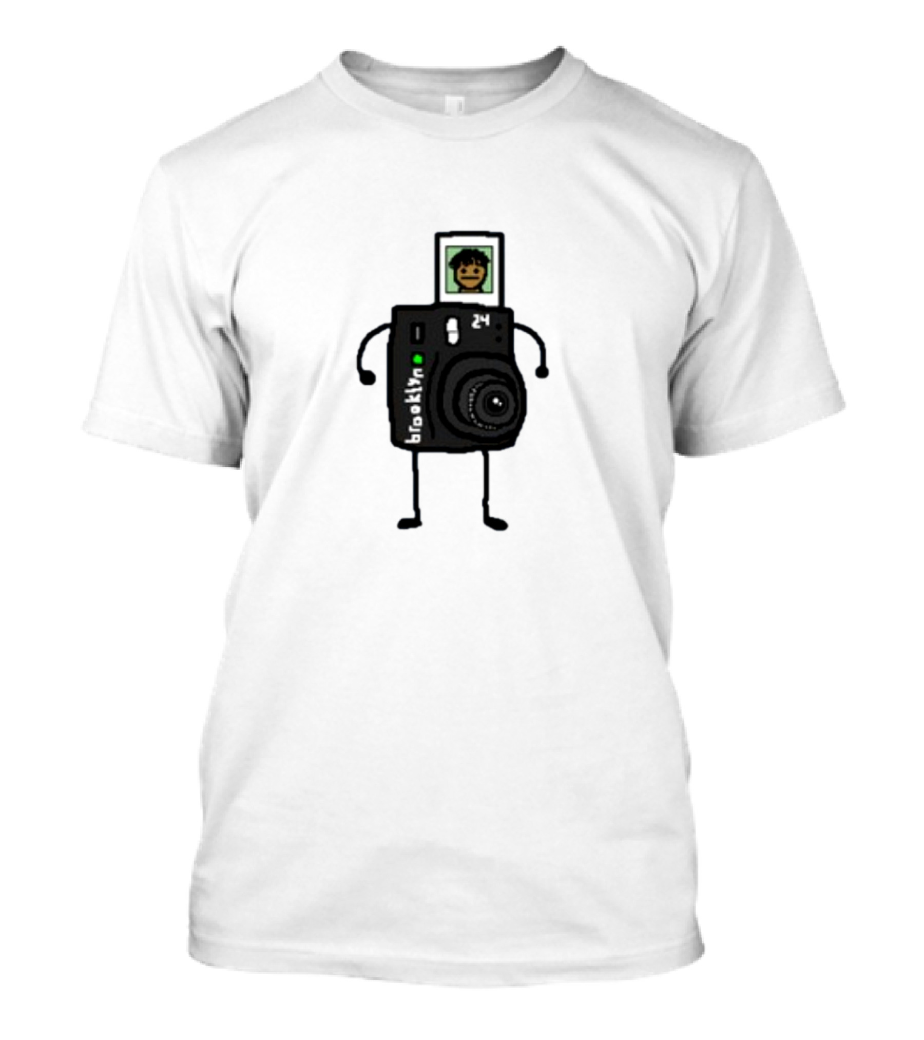 Brooklyn Camera Character With Photo Of Person T-Shirt