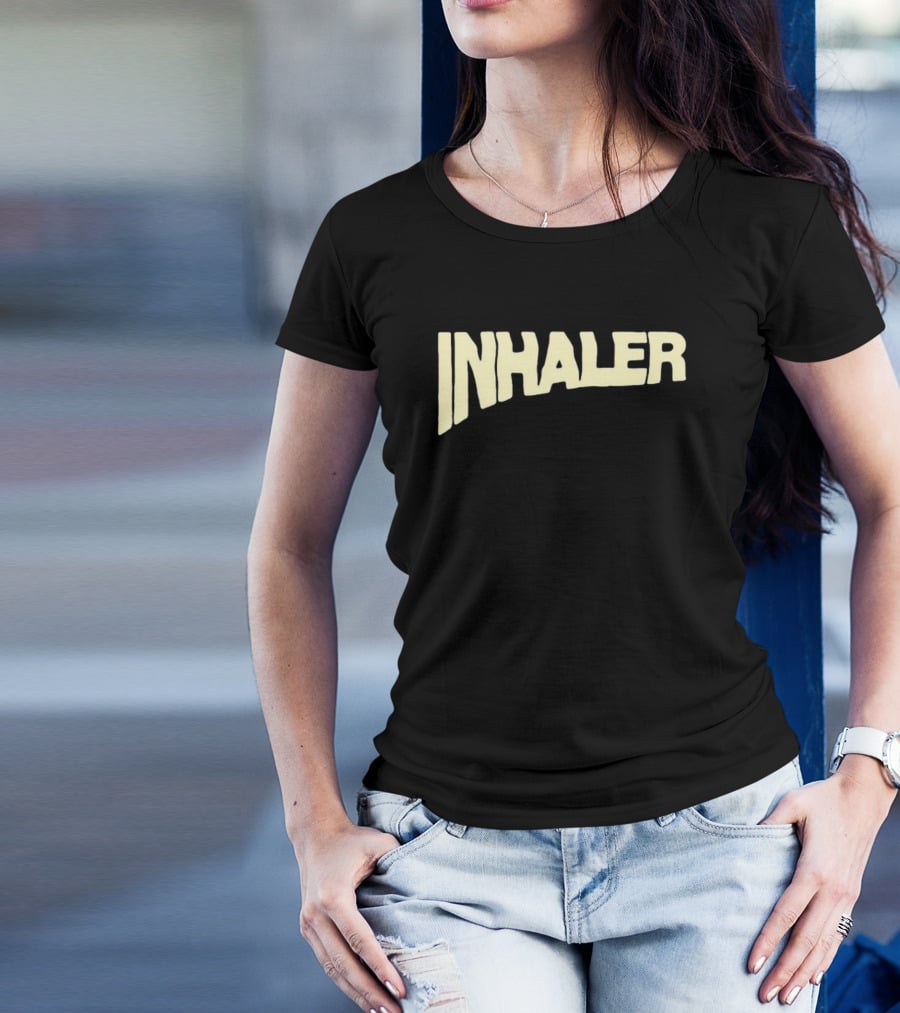 Inhaler Glas-Gow In Ecstasy Neon Typography T-Shirt