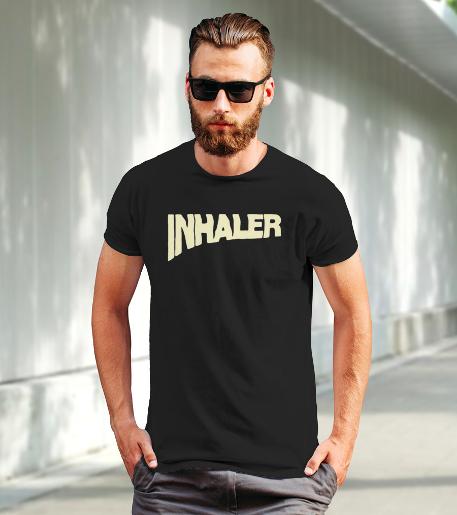 Inhaler Glas-Gow In Ecstasy Neon Typography T-Shirt