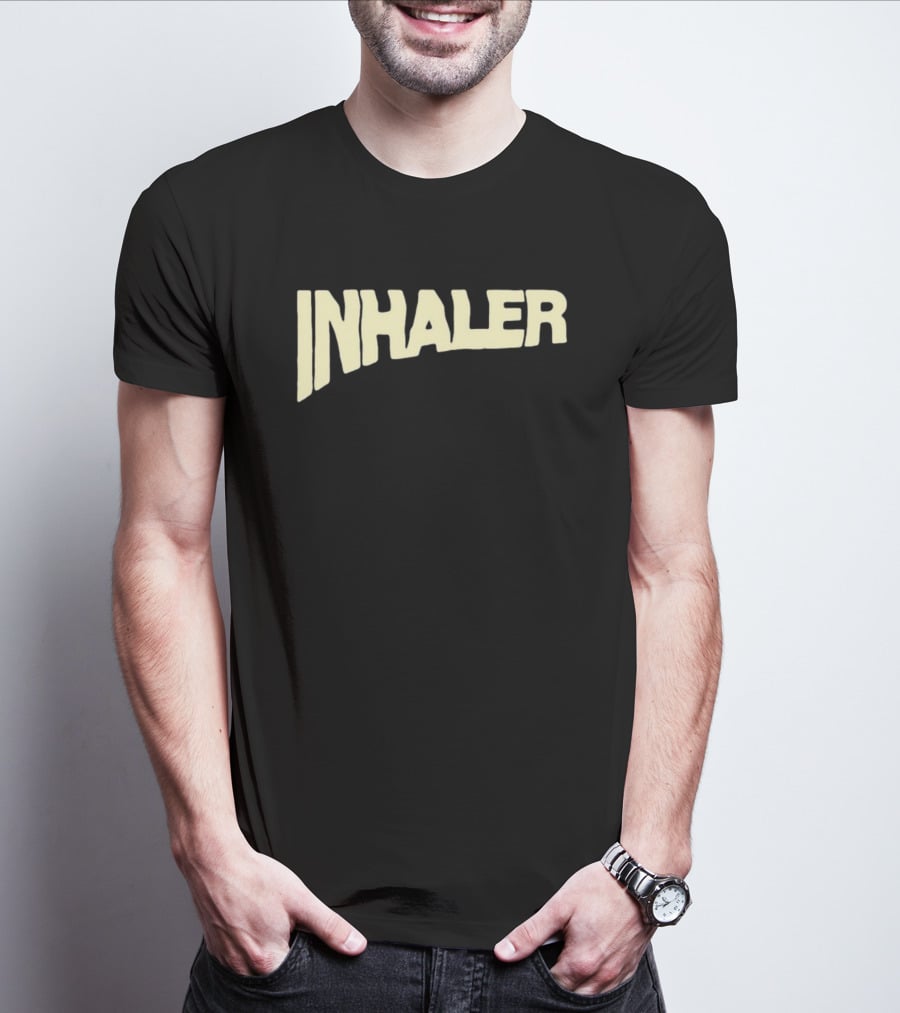 Inhaler Glas-Gow In Ecstasy Neon Typography T-Shirt