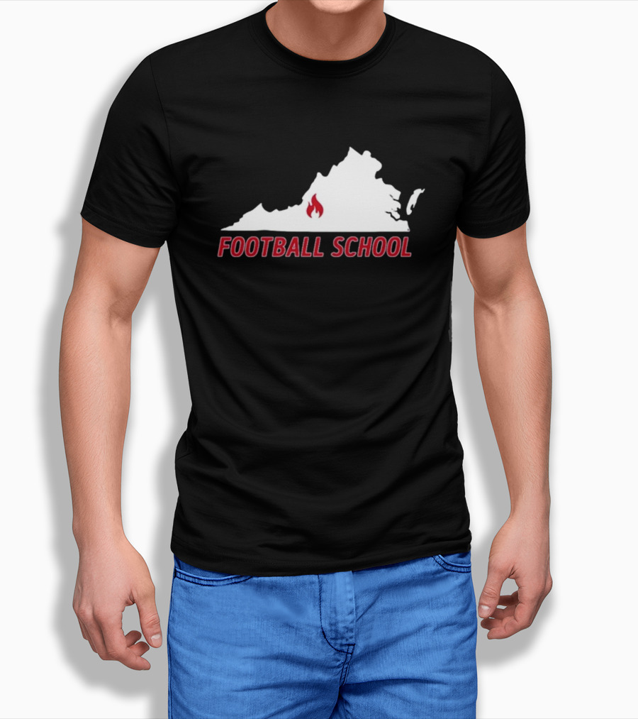 Virginia Fire Football School T-Shirt
