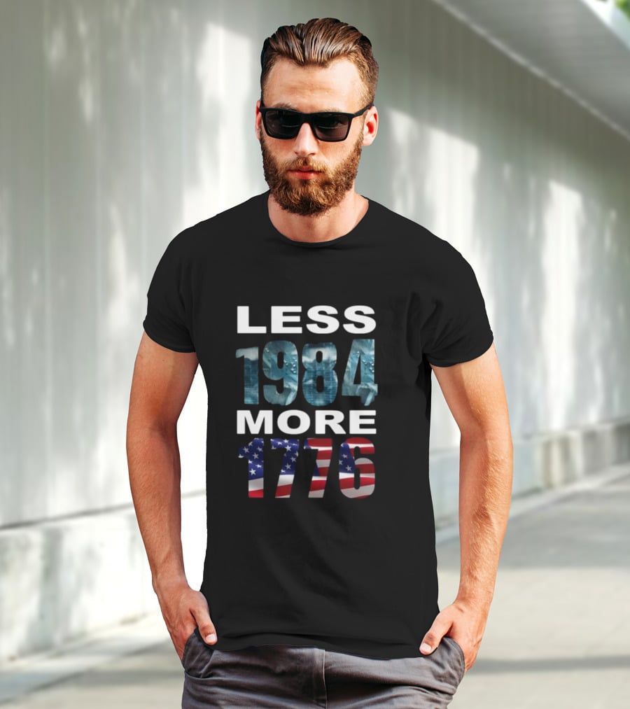Less 1984 More 1776 Hi-Rez The Rapper Patriotic Call For Freedom T-Shirt