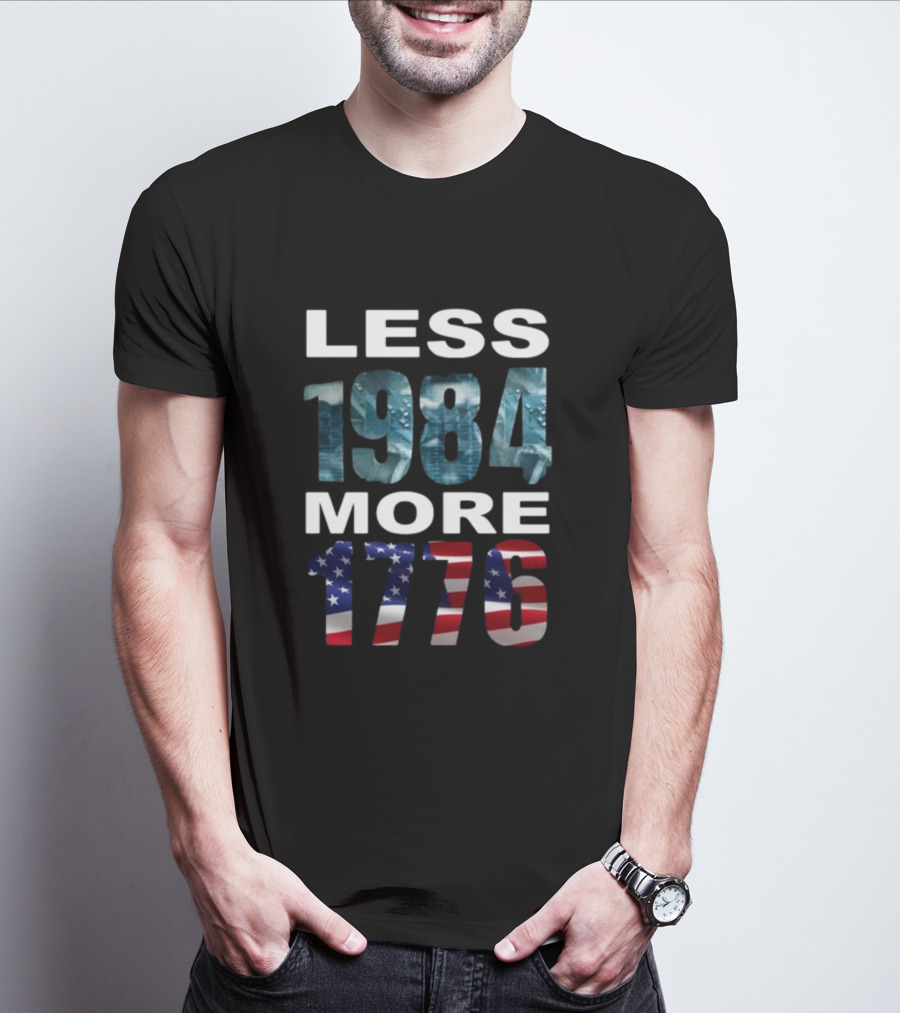 Less 1984 More 1776 Hi-Rez The Rapper Patriotic Call For Freedom T-Shirt