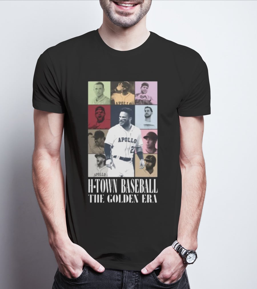 Apollohou H-Town Baseball The Golden Era Apollo Collection T-Shirt