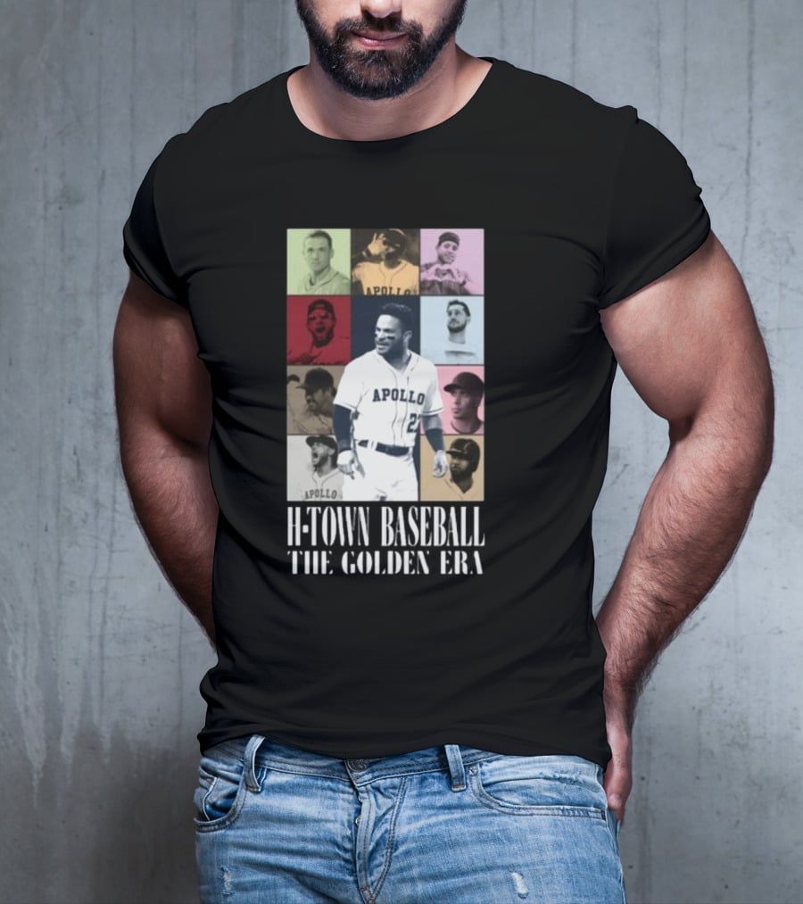 Apollohou H-Town Baseball The Golden Era Apollo Collection T-Shirt