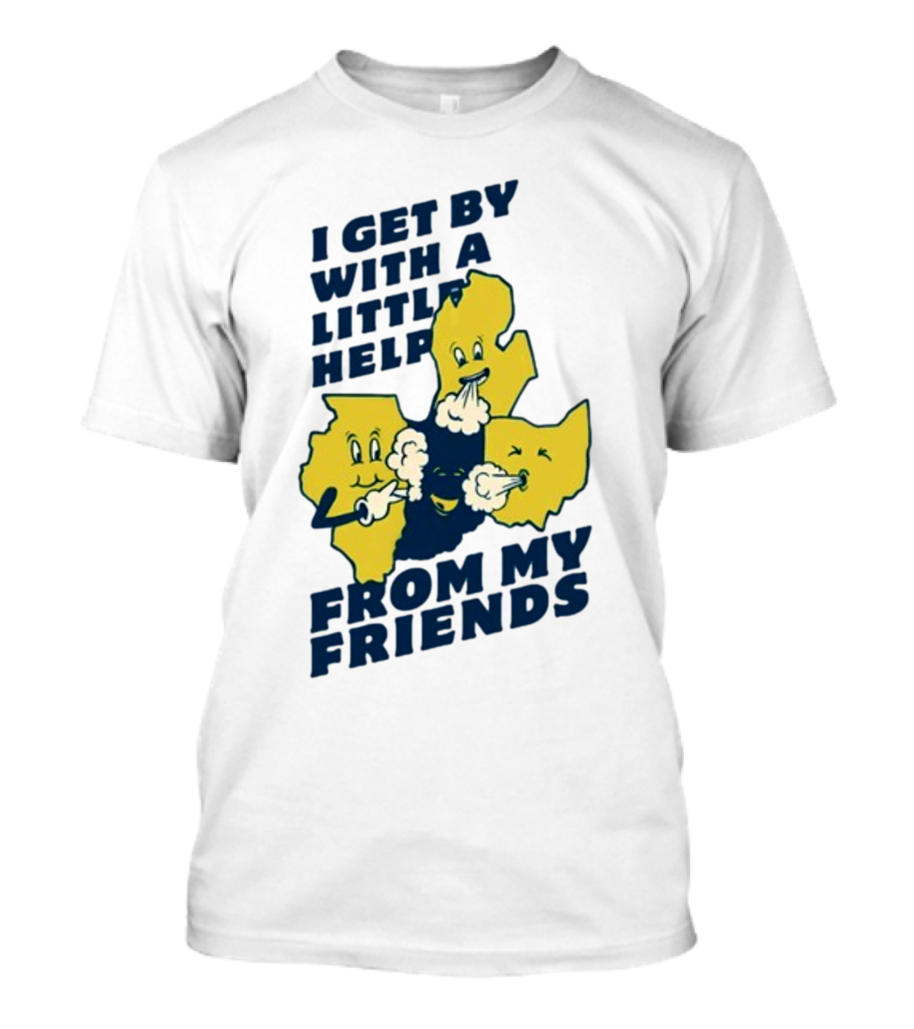 Thicc Van Exel I Get By With A Little Help From My Friends State Characters T-Shirt