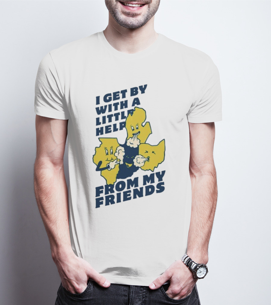 Thicc Van Exel I Get By With A Little Help From My Friends State Characters T-Shirt