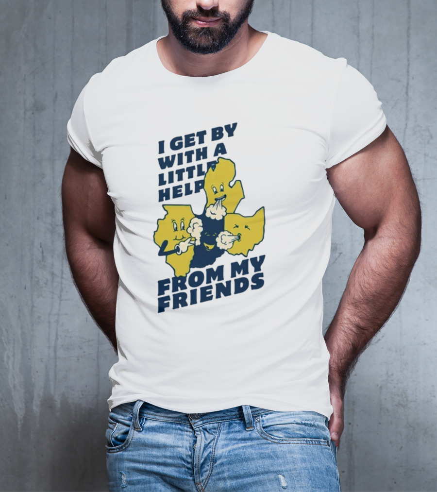 Thicc Van Exel I Get By With A Little Help From My Friends State Characters T-Shirt