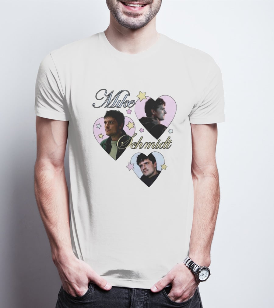 Mike Schmidt Mustardyard Press Shop Stars Hearts T-Shirt