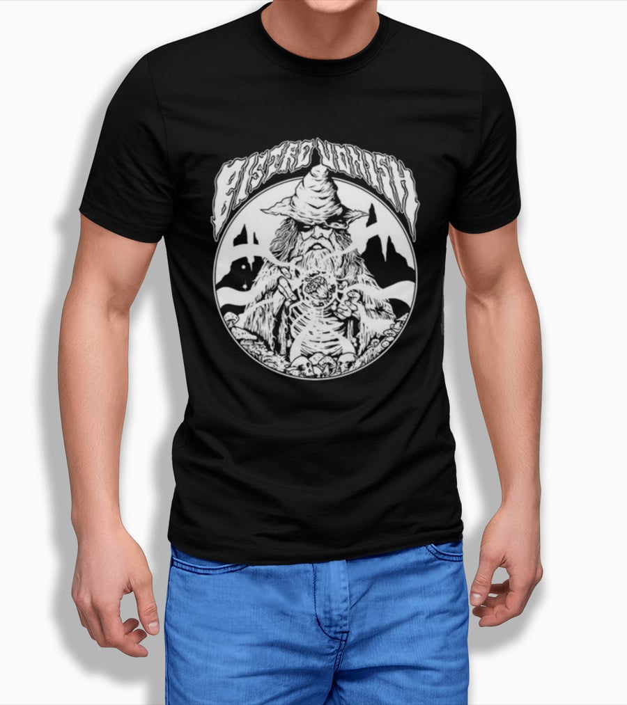 Rawpaw Astro Vonish Wizard Skeleton Pyramids T-Shirt