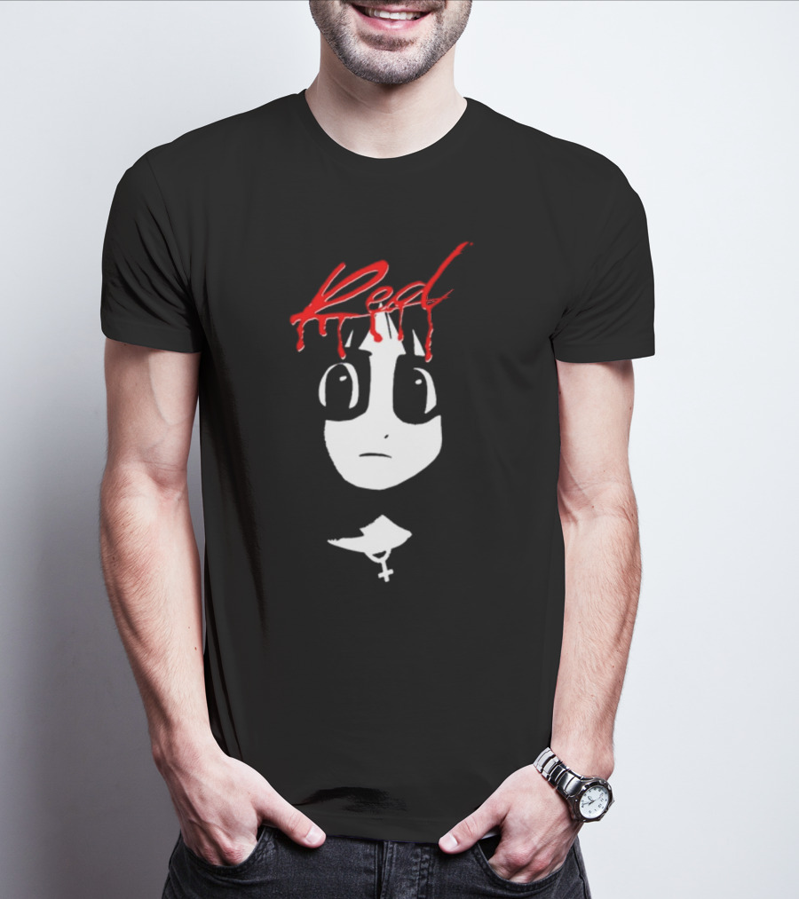 Red Volume One Number One 915 Manga Style Grunge T-Shirt