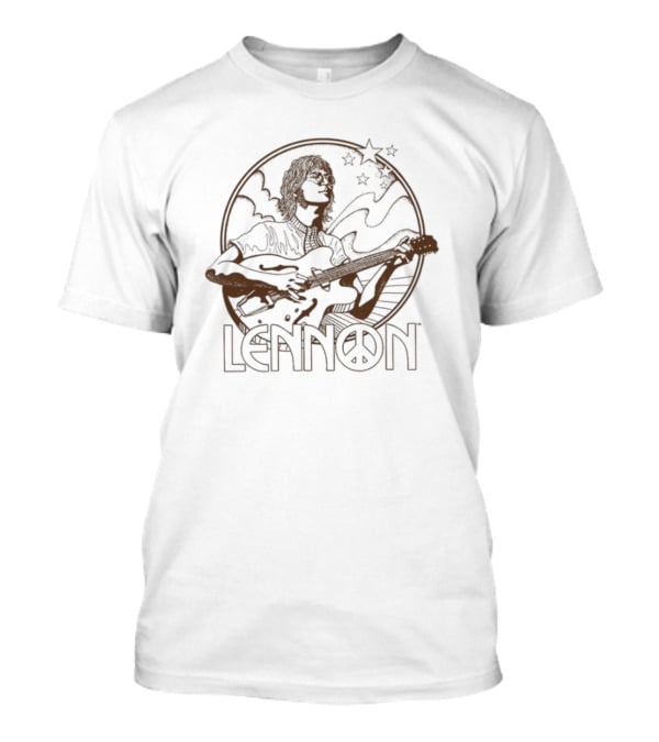 Lennon Guitar Peace Icon Stars T-Shirt