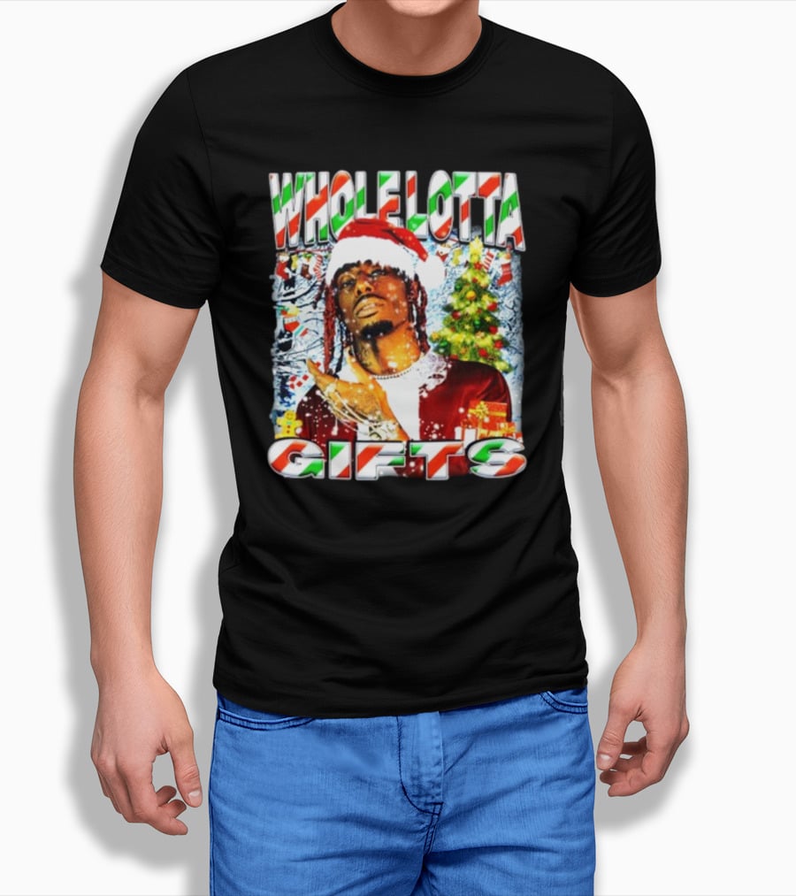 Whole Lotta Gifts Christmas Santa T-Shirt