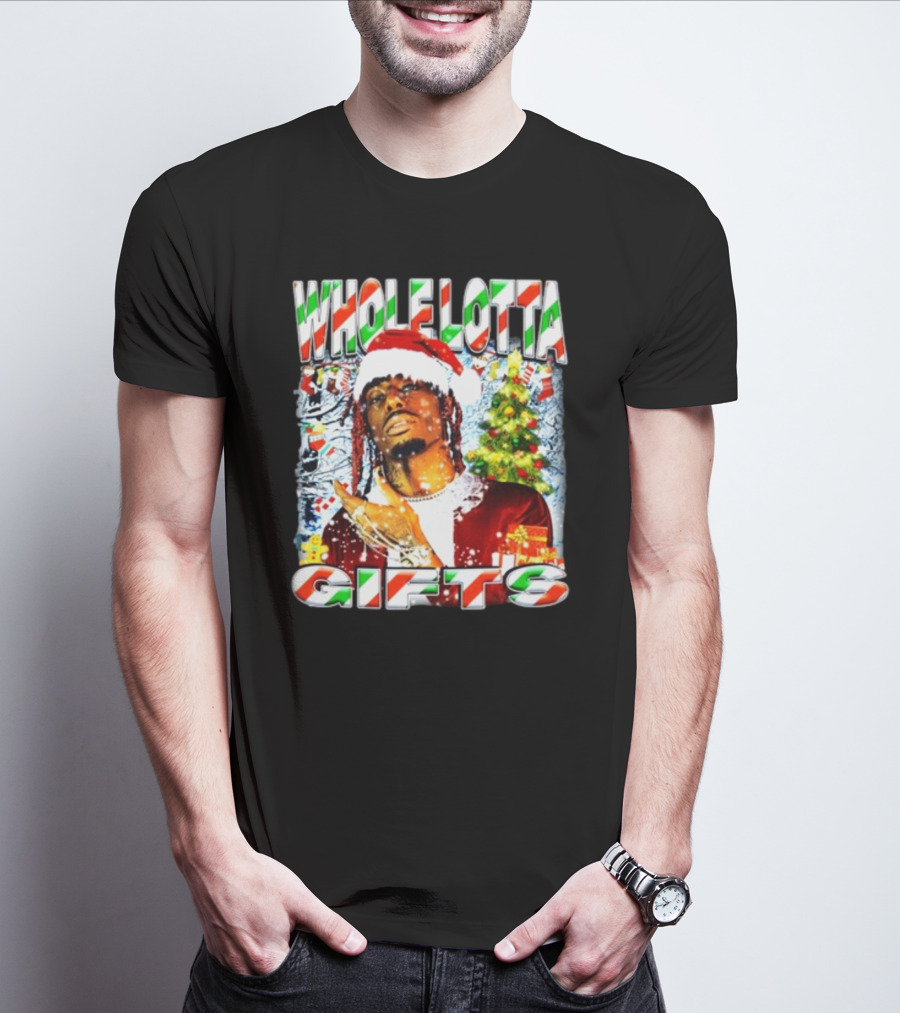 Whole Lotta Gifts Christmas Santa T-Shirt