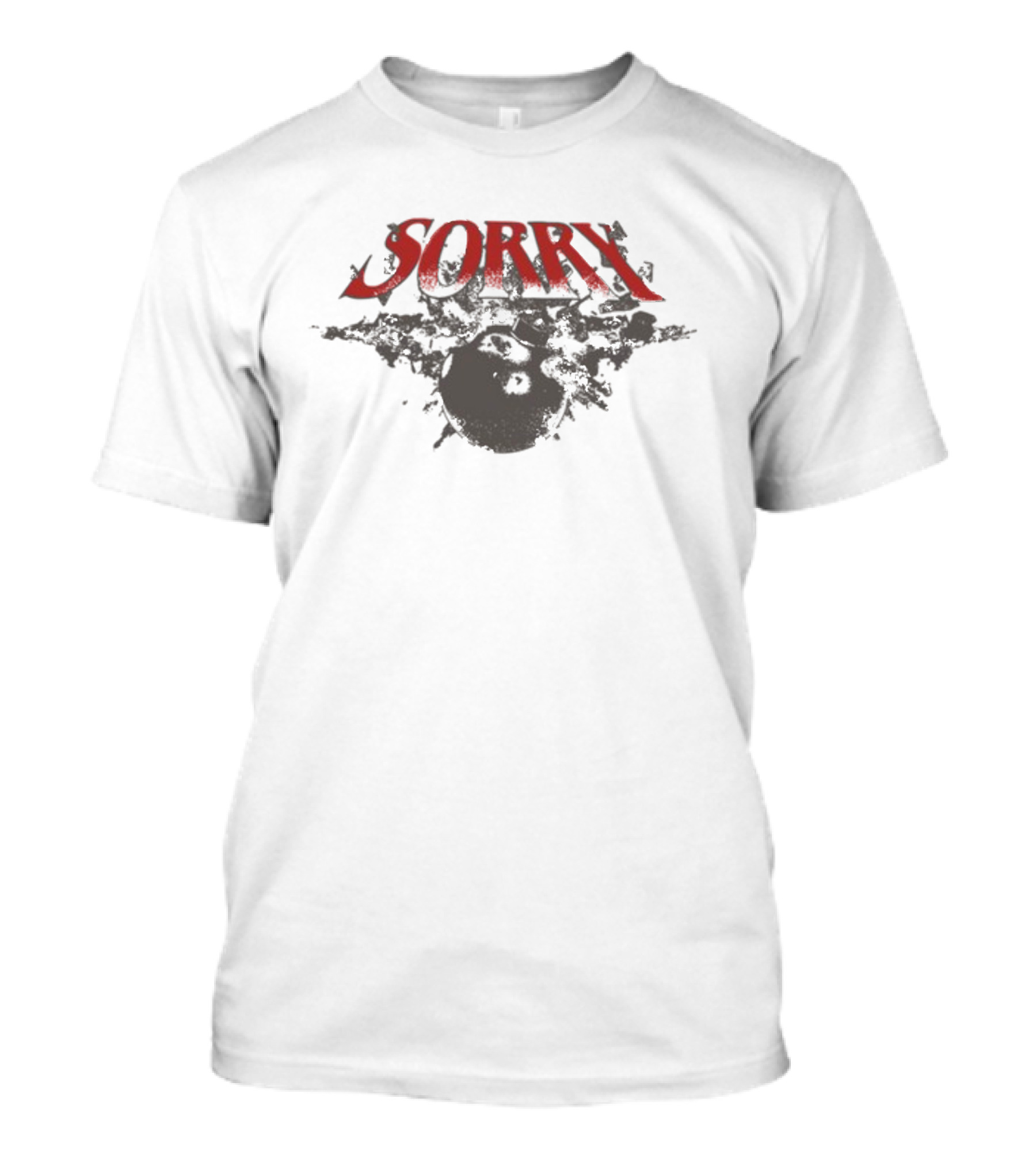 Sorry Bomb Warning Violently Improvised Material Explosive T-Shirt