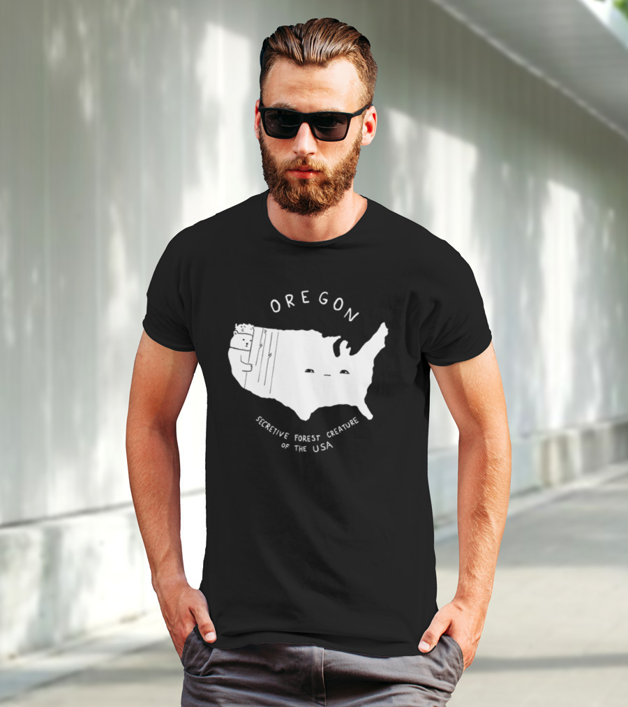 Oregon Secretive Forest Creature Of The USA Nathanwpylestrangeplanet T-Shirt