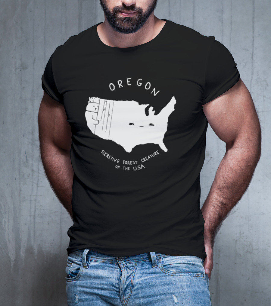 Oregon Secretive Forest Creature Of The USA Nathanwpylestrangeplanet T-Shirt