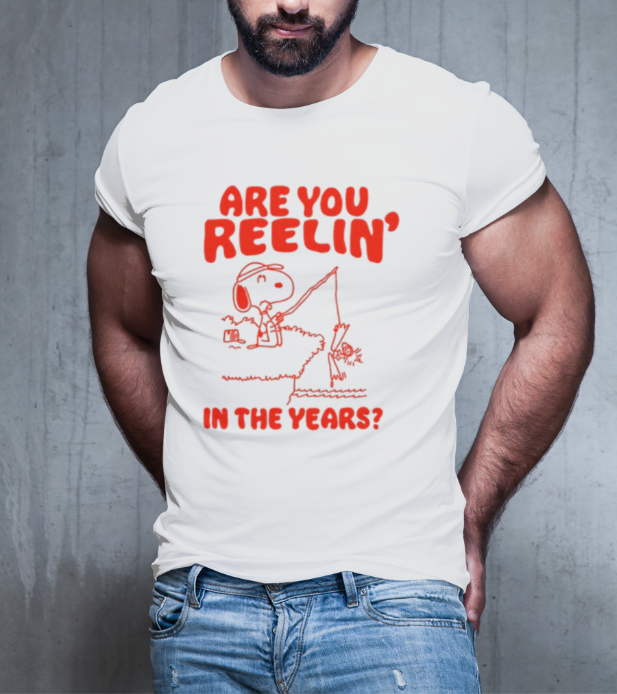 Snoopy Fishing 'Are You Reelin' In The Years?' T-Shirt