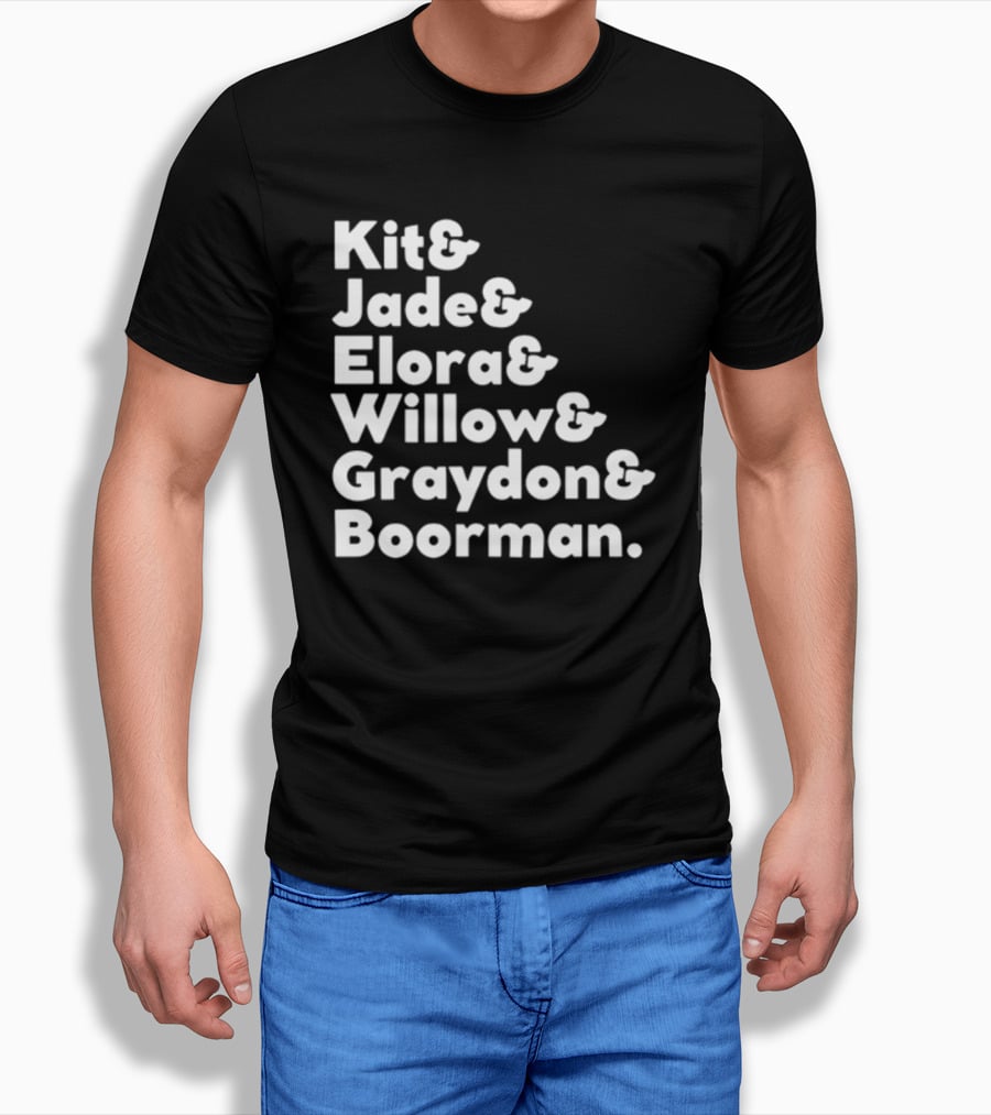 Kit Jade Elora Willow Graydon Boorman Willow TV Show Character List T-Shirt