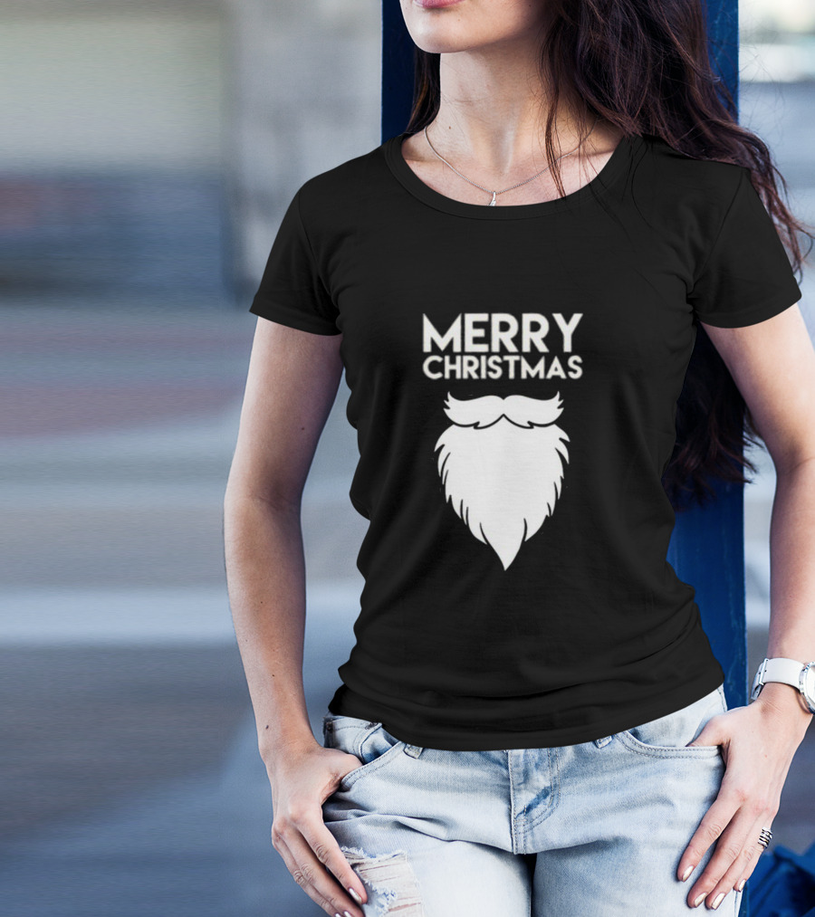 Merry Christmas Santa Beard T-Shirt