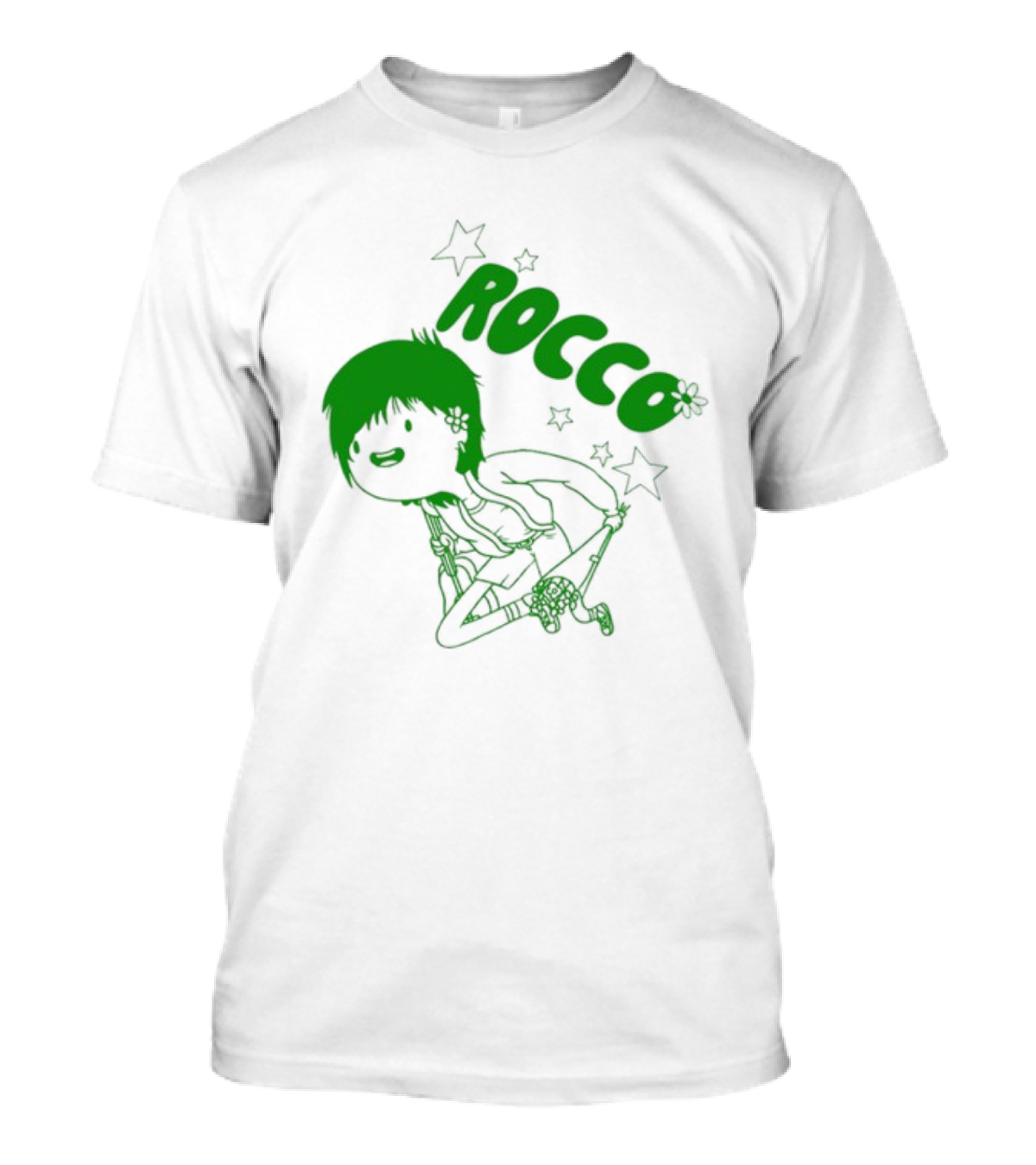 Rocco Animated Green Glow Character T-Shirt