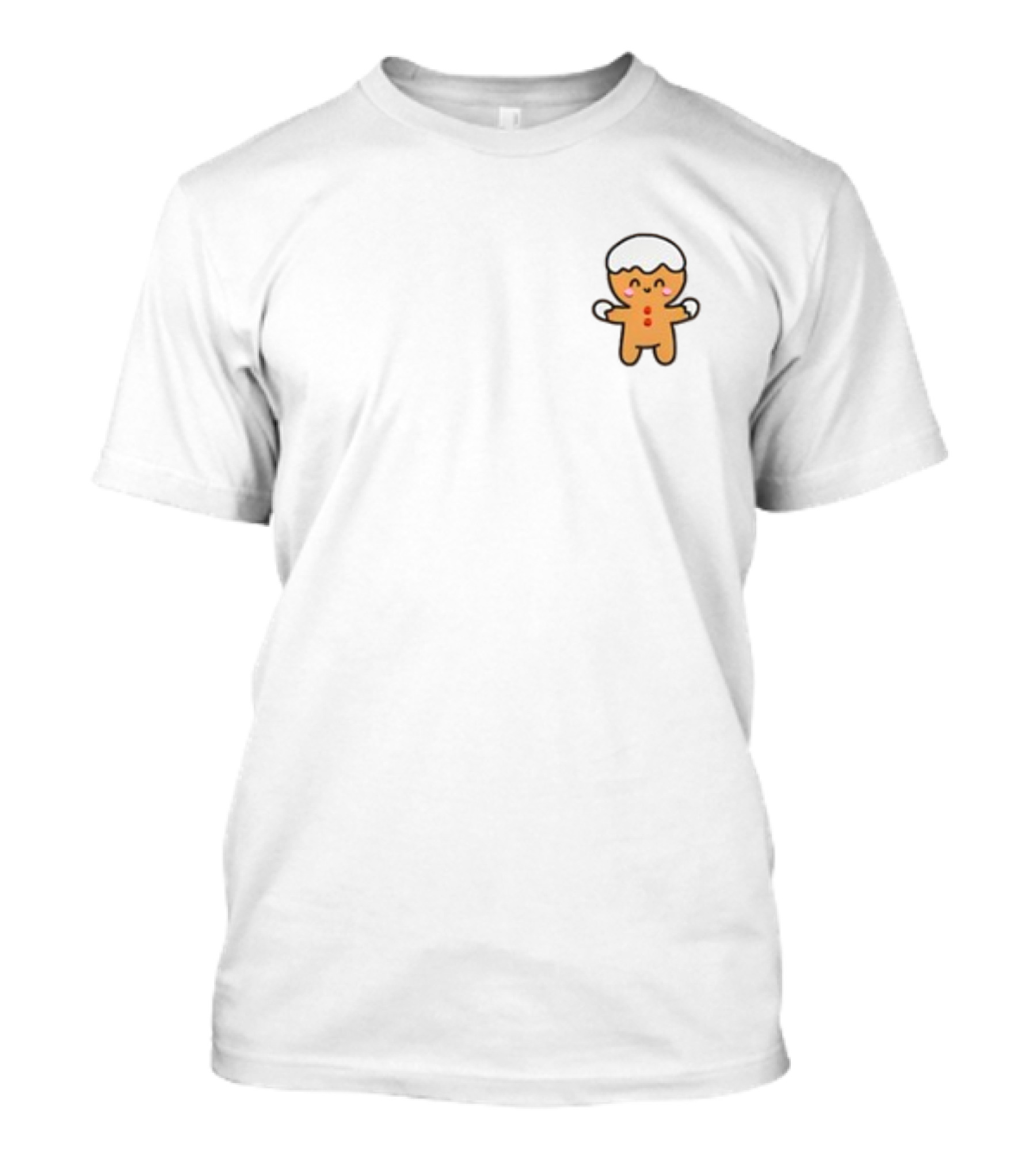Gingerbread Cookie Christmas Character With Icing Decor T-Shirt
