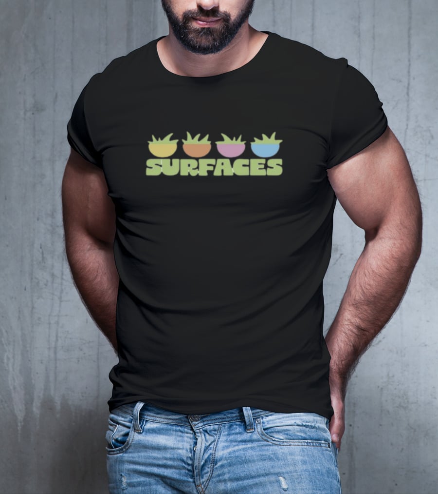 Surfaces Colorful Plant Icons T-Shirt