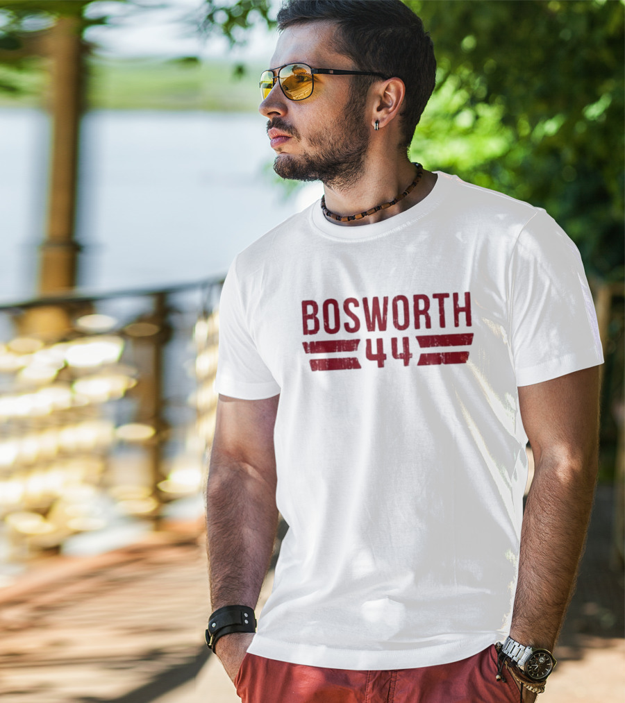 Bosworth 44 Distressed Stripes Retro Sports T-Shirt