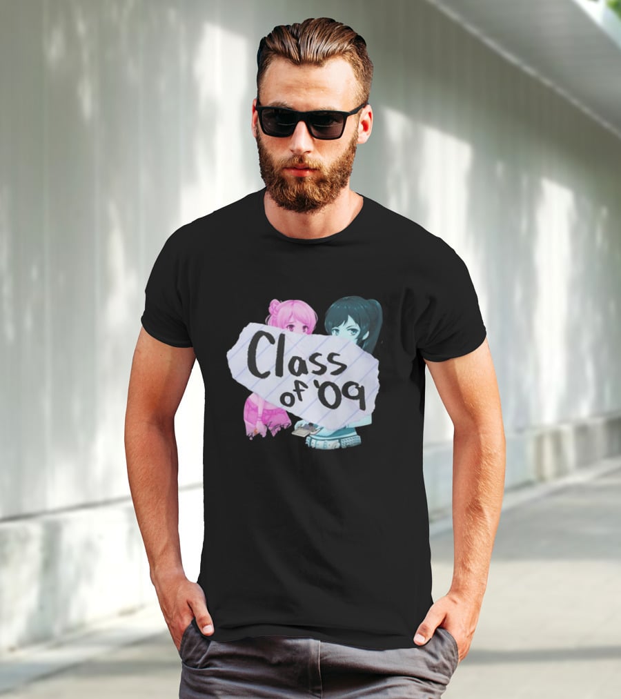 Class Of '09 Elsie Lovelock Color Girl Anime Style Duo T-Shirt
