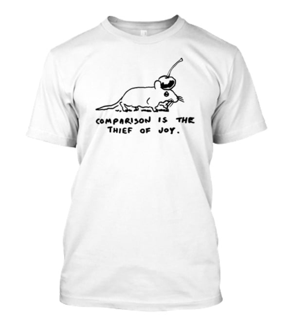 Comparison Is The Thief Of Joy Mouse Cherry Balloon T-Shirt