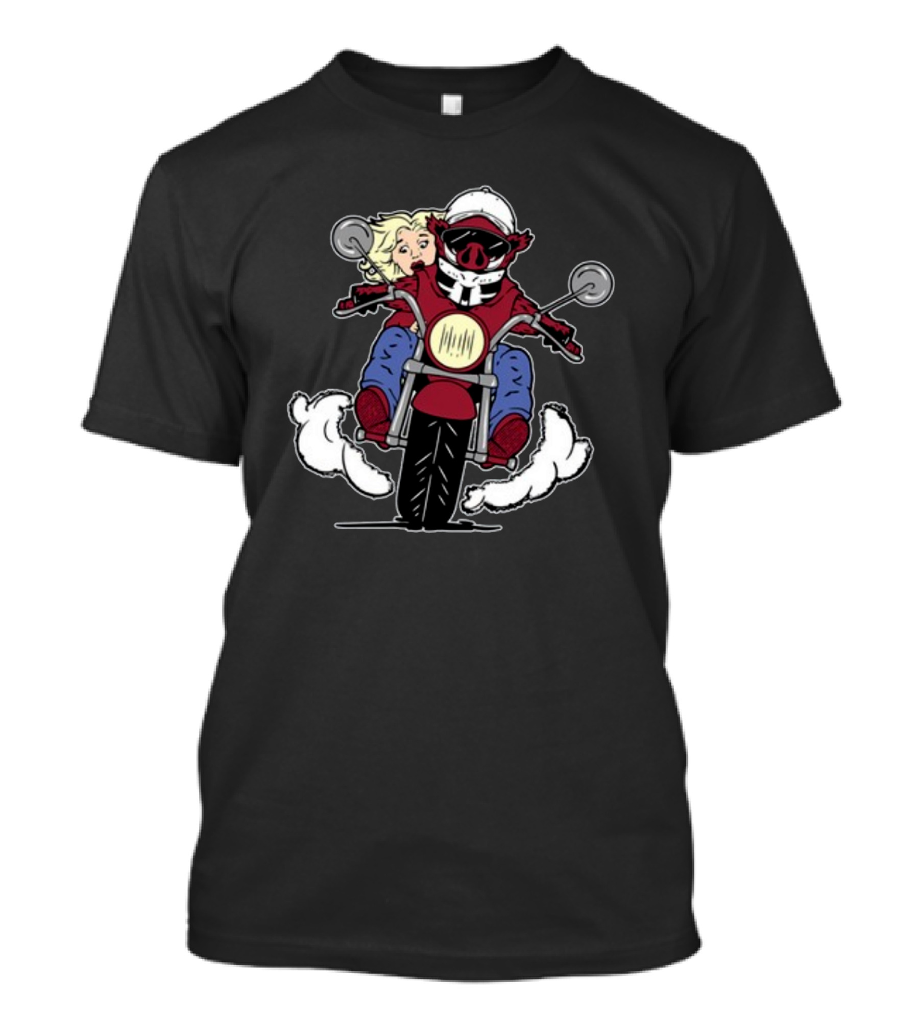 The Prodigal Son Returns Motorcycle Adventure With Pig Rider And Blonde Companion T-Shirt