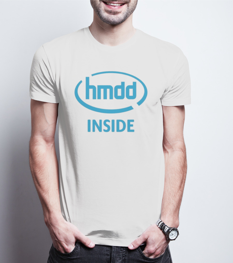 Hmdd Inside Logo Parody Dantebowe Wearing T-Shirt