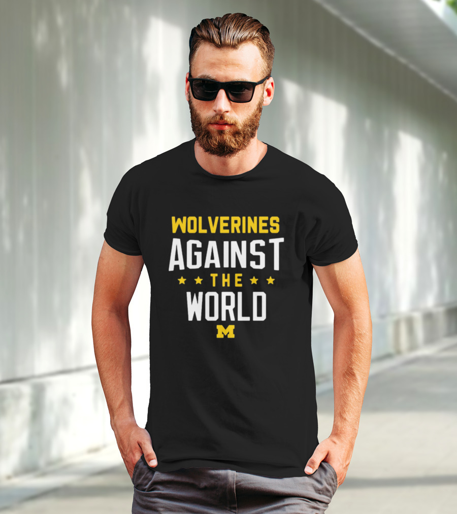 Wolverines Against The World Michigan Block M T-Shirt
